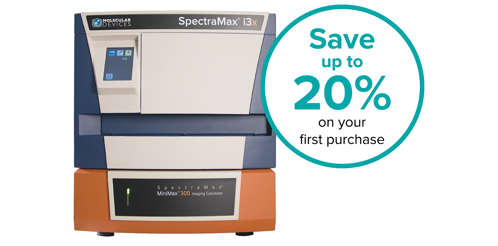 SpectraMax i3x multi-mode microplate reader - Save up to 20% on your first purchase SpectraMax i3x multi-mode microplate reader - Save up to 20% on your first purchase
